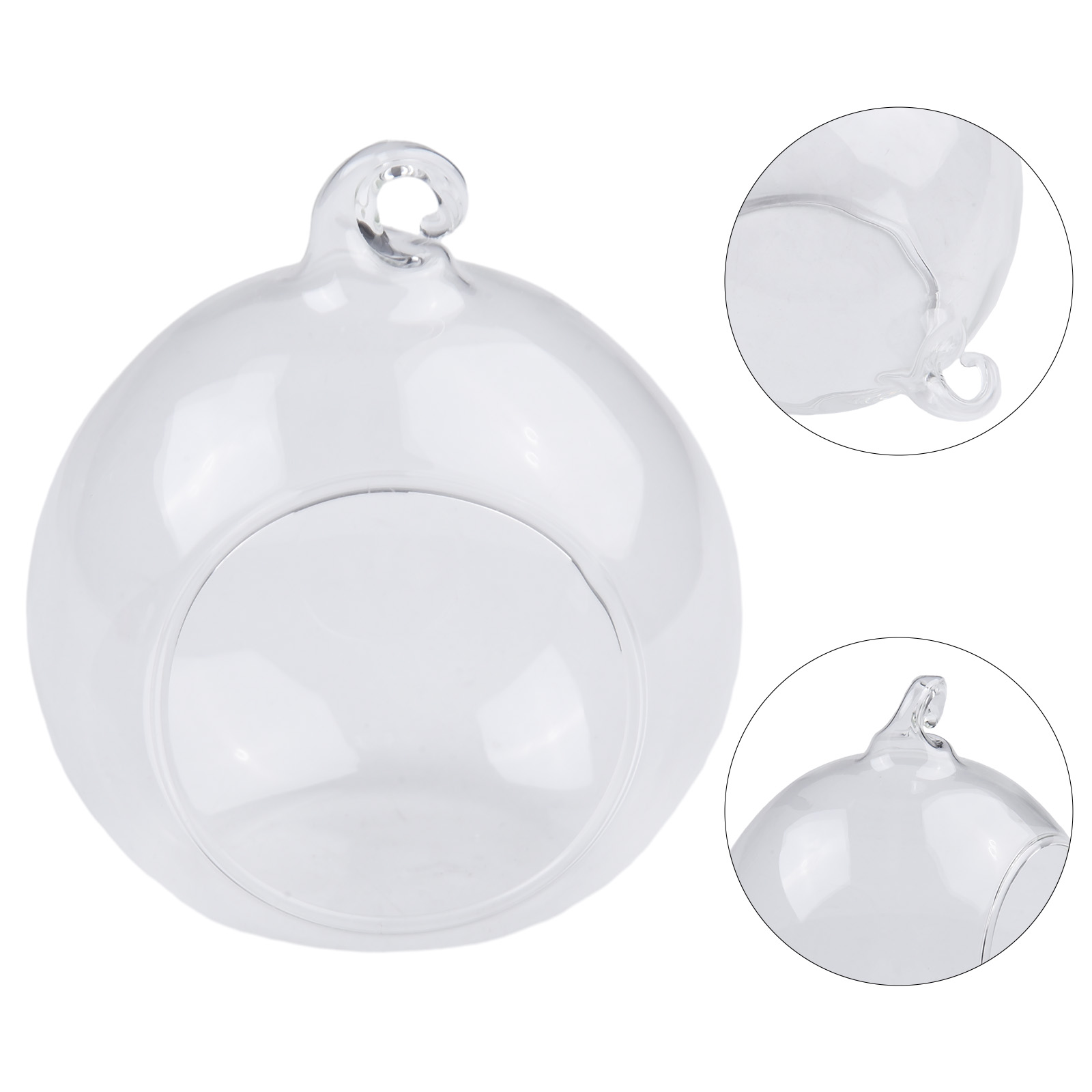 Clear Glass Hanging Ball Vase  - Plant Parent ulasan dan harga