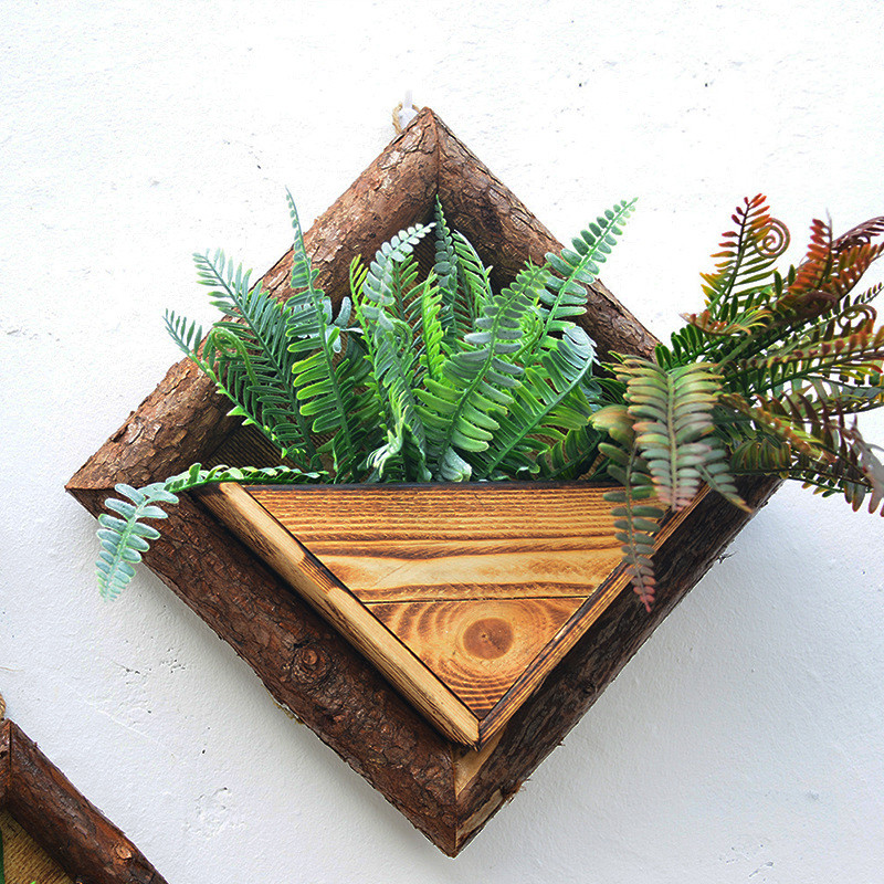 Wall Hanging Flower Pots Woode - Plant Parent ulasan dan harga