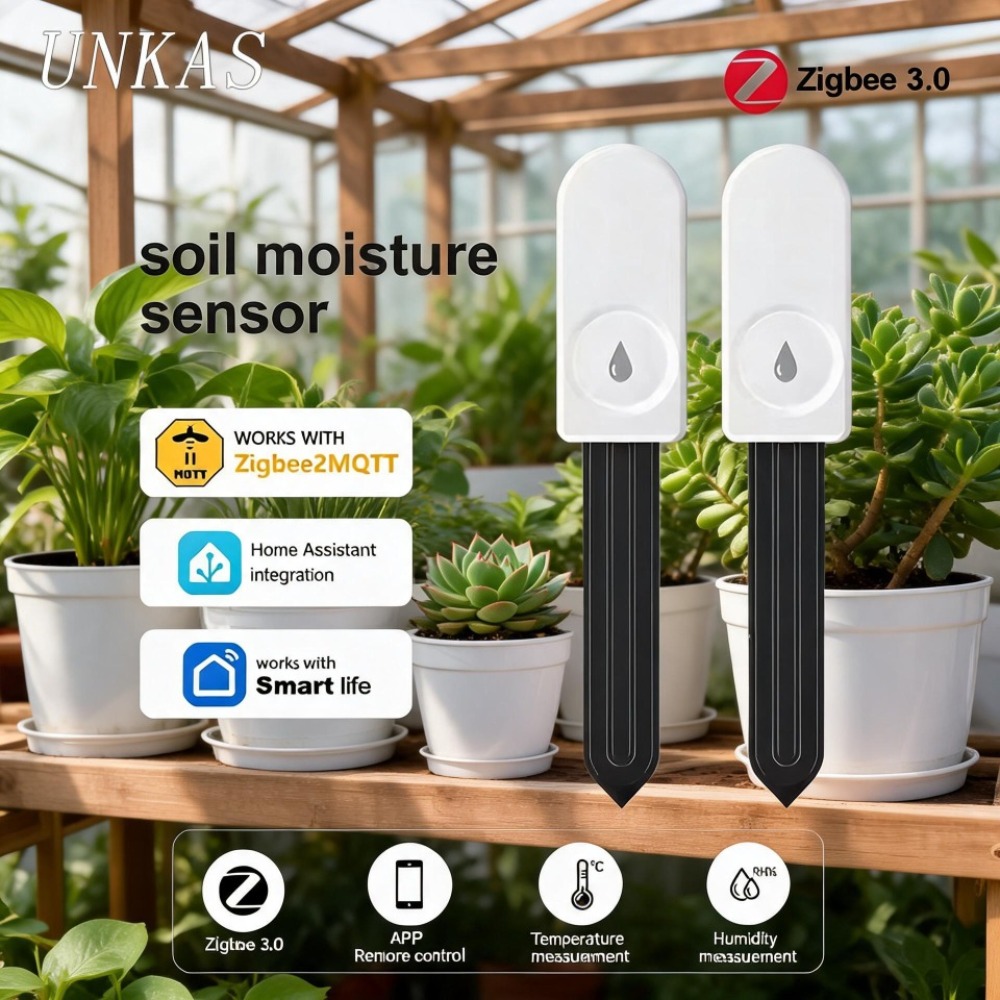 ZigBee 3.0 Soil Monitor Sensor - Plant Parent App ulasan dan harga