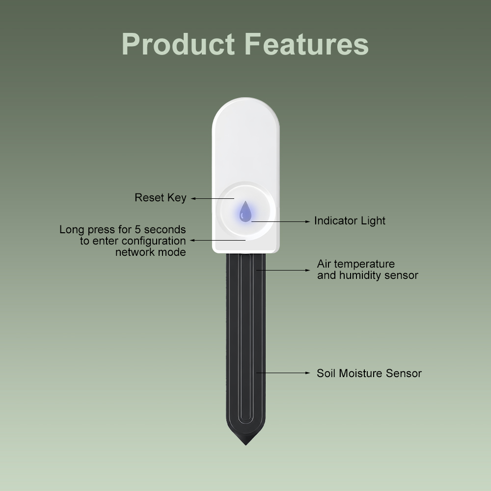 ZigBee 3.0 Soil Monitor Sensor - Plant Parent App ulasan dan harga